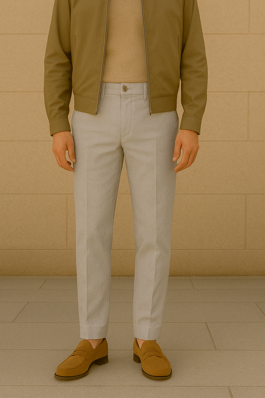 Heren Chino Met Rechte Pijpen & Steekzakken | Casual