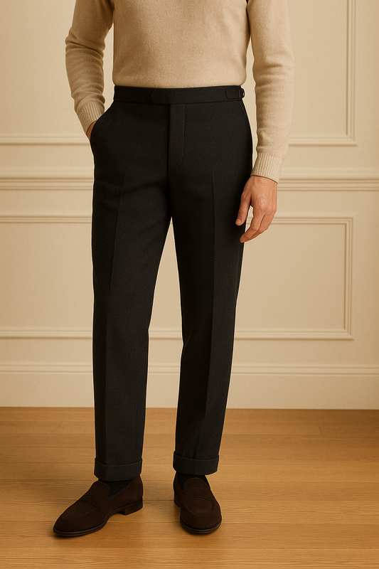 Heren Pantalon Met Omgeslagen Zoom & Rechte Pijpen | Formeel