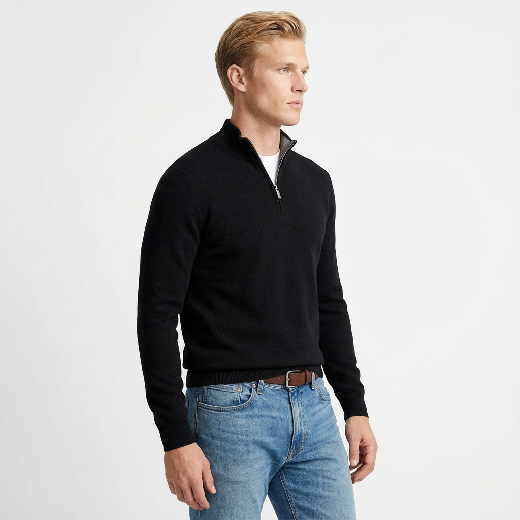 Noah | Luxe Half-Zip Herentrui