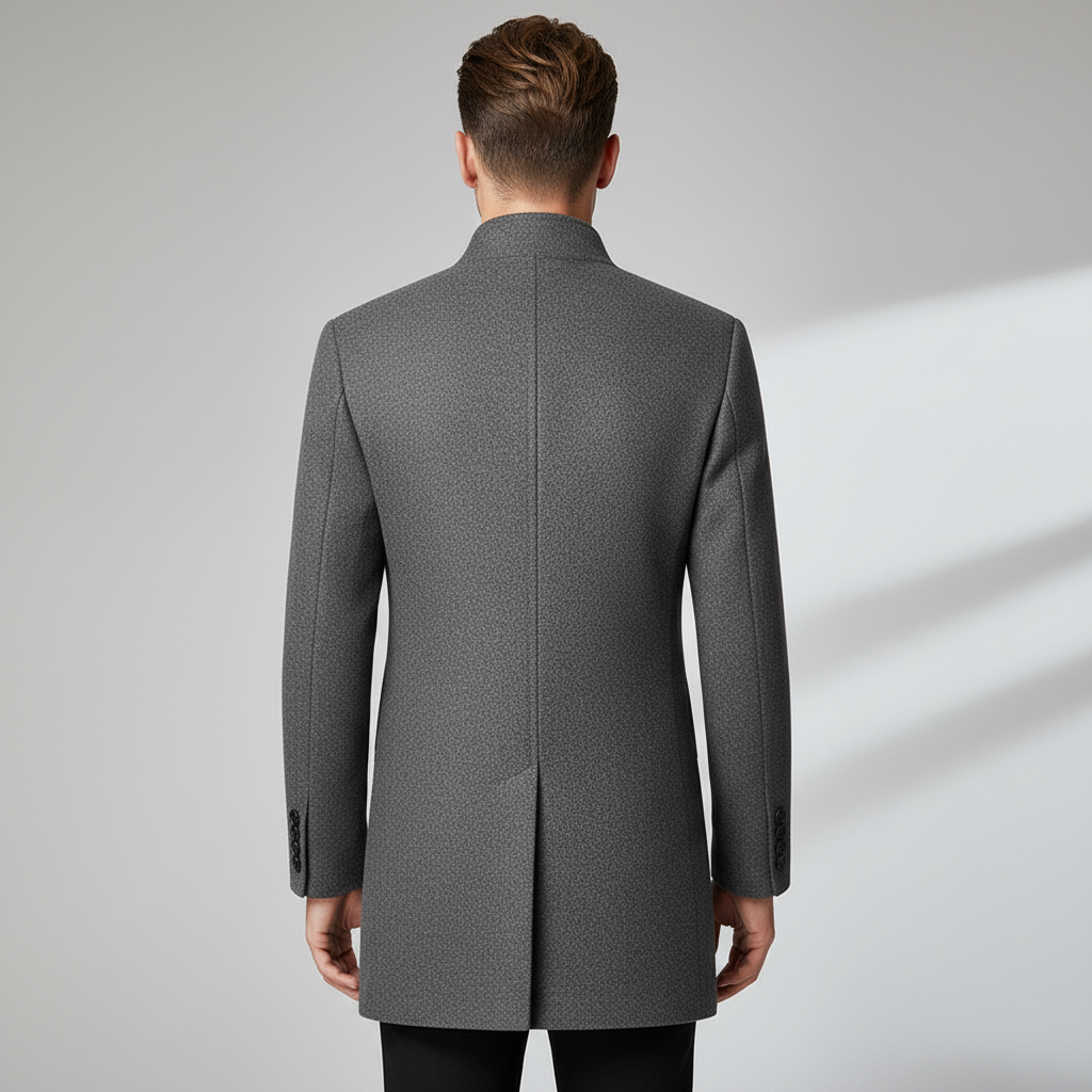 Robert | Elegante wollen herenmantel